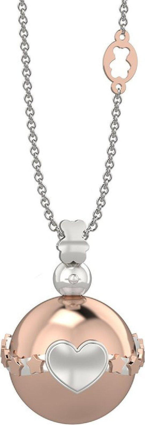Nanan-Pendente-Ag-925-Con-Bolas-Rosa-In-Metallo---Cuore-Nanán