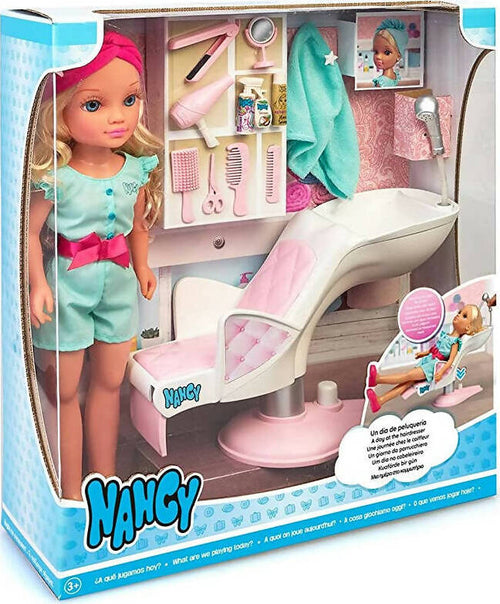 Nancy-un Giorno Bambola Di Parrucchiere Ricci Biondi, Sedia Per Capelli, Per Bellezza Estetica E Regalo Per I Bambini Dai 3 Anni, Multicolore, 700016650 Giochi e giocattoli/Bambole e accessori/Bambole Fashion e accessori/Bambole Fashion Cartoleria Deja Vu - Crotone, Commerciovirtuoso.it
