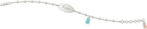 Nanàn-Bracciale-argento-personalizzabile-bimbo-charm-orso-Nanán