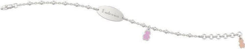 Nanàn-Bracciale-argento-personalizzabile-bimbo-charm-orso-Nanán