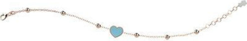 Nanàn-Bracciale-Dorato-con-Cuore-Turchese-Nanán