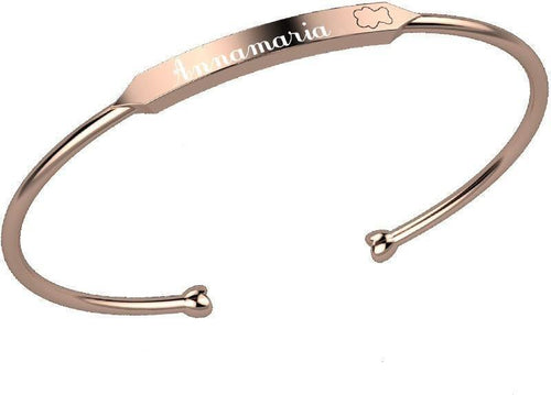 Nanàn-Bracciale-Rigido-Rosa---Nome-Personalizzabile-Nanán
