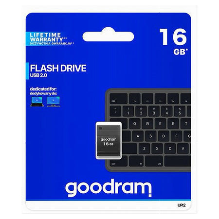 Nano Pendrive Chiavetta Di Memoria Usb Tipo A Upi2 16 Gb Usb 2.0 Nera Upi2-16gb