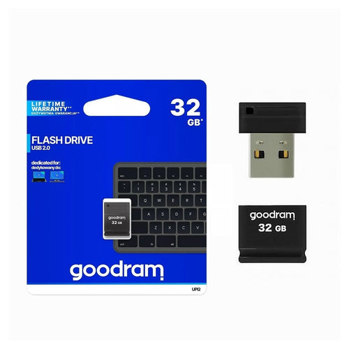 Nano Pendrive Chiavetta Di Memoria Usb Tipo A Upi2 32 Gb Usb 2.0 Nera Upi2-32gb