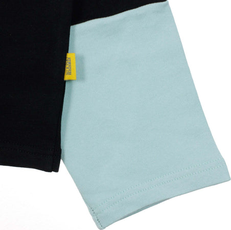 NAPA-SILVER-Felpa-Collo-Alto-Uomo-B-anzere-Zip-Sweat-Light-Blue/black-da-uomo