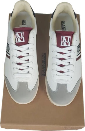 Napapijri-Aspen-Trainer-Sneaker-Uomo-Bianche-Scarpe-da-Ginnastica-S4SPEN01/SUP-White/red/navy-Aspen-Trainer