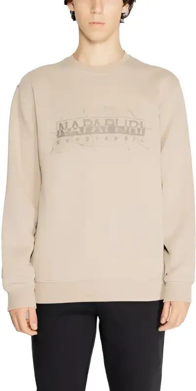 Napapijri Felpa Uomo - beige / S - Abbigliamento Felpe
