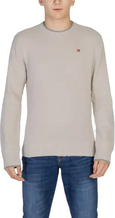 Napapijri Maglia Uomo - beige / M - Abbigliamento Maglie