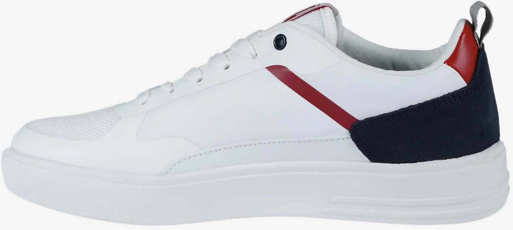 Napapijri Scarpa Uomo Sneaker Casual Bianca Con Lacci Bark Nuova Collezione