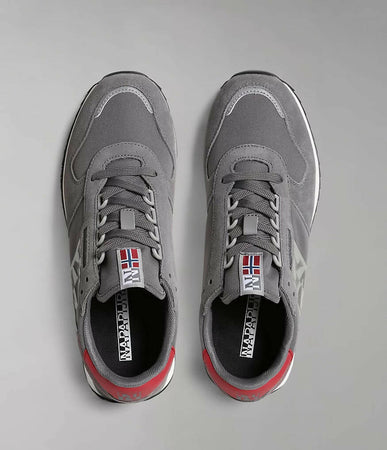 Napapijri Scarpe Uomo Uomo in Pelle Scamosciata E Tessuto Sneaker Casual Virtus Suola in Gomma E Lacci Nuova Collezione Autunno/inverno 2022/23