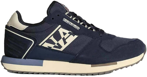 Napapijri Scarpe Uomo Uomo in Pelle Scamosciata E Tessuto Sneaker Casual Virtus Suola in Gomma E Lacci Nuova Collezione Autunno/inverno 2022/23