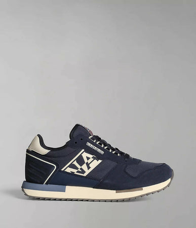 Napapijri Scarpe Uomo Uomo in Pelle Scamosciata E Tessuto Sneaker Casual Virtus Suola in Gomma E Lacci Nuova Collezione Autunno/inverno 2022/23