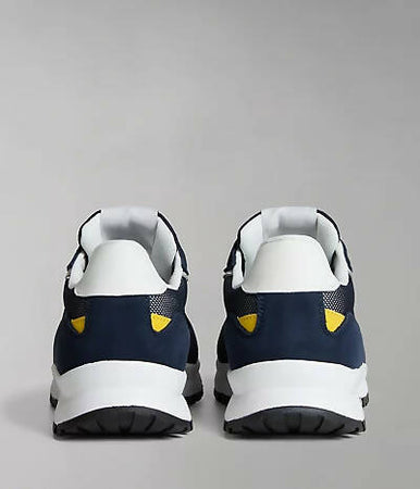 Napapijri Sneakers Uomo Match Scarpe Casual Tessuto E Camoscio Lacci Suola In Gomma Blu Scarpa Maxi Logo Nuova Coll. Napipijri