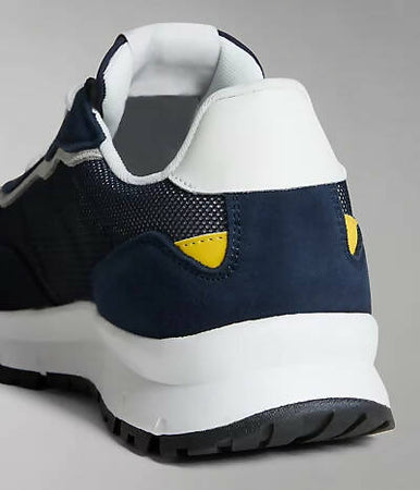 Napapijri Sneakers Uomo Match Scarpe Casual Tessuto E Camoscio Lacci Suola In Gomma Blu Scarpa Maxi Logo Nuova Coll. Napipijri