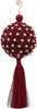Nappa natalizia Bordeaux decorata con Fiori, pendaglio per albero di Natale Casa e cucina/Decorazioni per interni/Addobbi e decorazioni per ricorrenze/Decorazioni natalizie/Addobbi e decorazioni/Palle e palline MagiediNatale.it - Altamura, Commerciovirtuoso.it