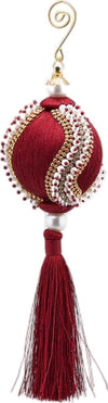Nappa natalizia Bordeaux decorata con Perle, pendaglio per albero di Natale Casa e cucina/Decorazioni per interni/Addobbi e decorazioni per ricorrenze/Decorazioni natalizie/Addobbi e decorazioni/Palle e palline MagiediNatale.it - Altamura, Commerciovirtuoso.it