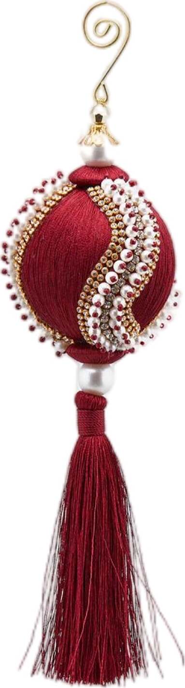 Nappa natalizia Bordeaux decorata con Perle, pendaglio per albero di Natale Casa e cucina/Decorazioni per interni/Addobbi e decorazioni per ricorrenze/Decorazioni natalizie/Addobbi e decorazioni/Palle e palline MagiediNatale.it - Altamura, Commerciovirtuoso.it