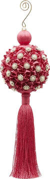 Nappa natalizia Fucsia decorata con Perle, pendaglio per albero di Natale da 28 cm Casa e cucina/Decorazioni per interni/Addobbi e decorazioni per ricorrenze/Decorazioni natalizie/Addobbi e decorazioni/Palle e palline MagiediNatale.it - Altamura, Commerciovirtuoso.it