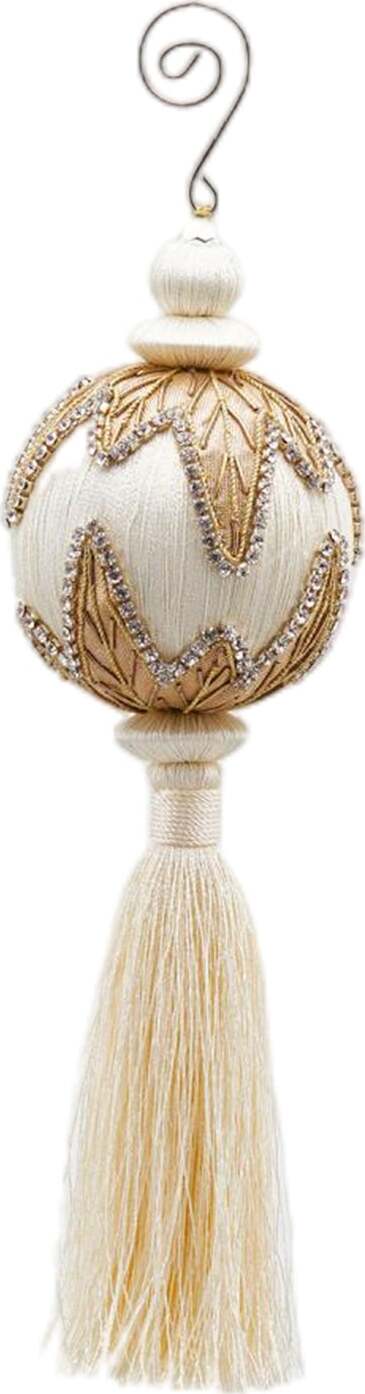 Nappa natalizia Oro Bianco decorata con Ricamo, pendaglio per albero di Natale da 28 cm Casa e cucina/Decorazioni per interni/Addobbi e decorazioni per ricorrenze/Decorazioni natalizie/Addobbi e decorazioni/Palle e palline MagiediNatale.it - Altamura, Commerciovirtuoso.it