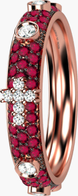 Nardelli-Anello-Rosario-oro-Rosa