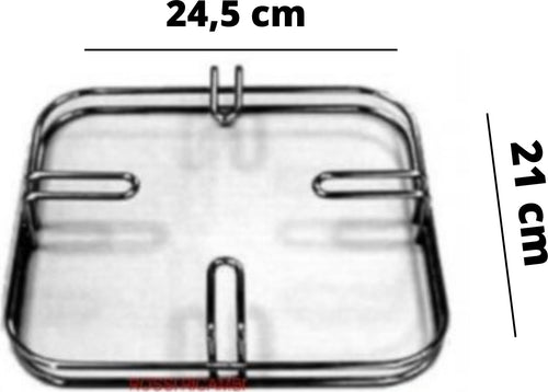 NARDI GRIGLIA CUCINA 1 FUOCO IN ACCIAIO 24,5 X 21 CM - 1 PEZZO-  F3602 Casa e cucina/Grandi elettrodomestici/Accessori e parti di ricambio/Ricambi e accessori per piani cottura/Griglie per piani cottura Rossi Ricambi - Venetico Marina, Commerciovirtuoso.it