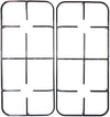 Nardi Kit 2 griglie in ferro smaltato nero lucido 456 x 213 mm. per cucina piano cottura 4 fuochi a gas