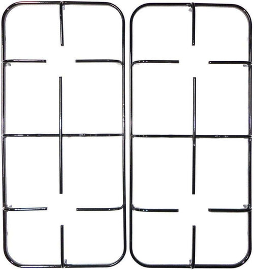 Nardi Kit 2 griglie in ferro smaltato nero lucido 456 x 213 mm. per cucina piano cottura 4 fuochi a gas