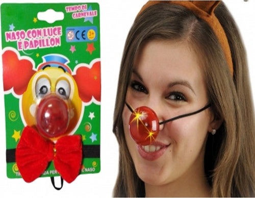 NASO CON LUCE LED + PAPILLON CLOWN PAGLIACCIO COSTUME COSPLAY VESTITO CARNEVALE Moda/Abbigliamento specifico/Costumi e accessori/Costumi e cosplay/Adulti Trade Shop italia - Napoli, Commerciovirtuoso.it