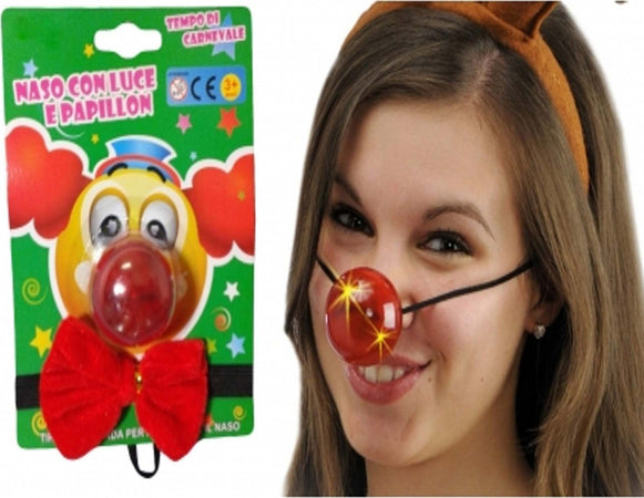 NASO CON LUCE LED + PAPILLON CLOWN PAGLIACCIO COSTUME COSPLAY VESTITO CARNEVALE Moda/Abbigliamento specifico/Costumi e accessori/Costumi e cosplay/Adulti Trade Shop italia - Napoli, Commerciovirtuoso.it