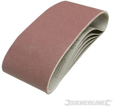 Nastri abrasivi 100 x 610mm per levigatrici a nastro in ossido di alluminio silverline