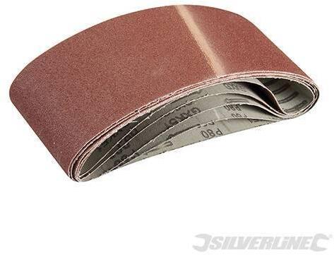 Nastri abrasivi 100 x 610mm per levigatrici a nastro in ossido di alluminio silverline