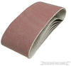 Nastri abrasivi 100 x 610mm per levigatrici a nastro in ossido di alluminio silverline
