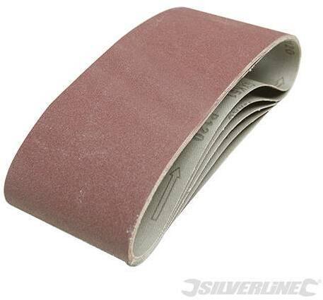 Nastri abrasivi 100 x 610mm per levigatrici a nastro in ossido di alluminio silverline