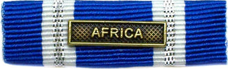 Nastrino Da Petto Decorazione Africa Nato Sport e tempo libero/Accessori/Trofei medaglie e premi/Medaglie Il Distintivo - Pesaro, Commerciovirtuoso.it