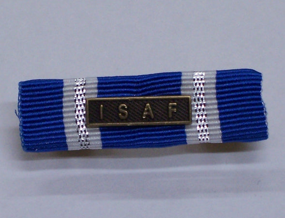 Isaf Afghanistan NATO - Nastro / nastrino / medaglia