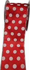 Nastro a pois per decorazioni e confezioni natalizie, da 60 mm x 10 metri Casa e cucina/Hobby creativi/Cucito/Tessuti MagiediNatale.it - Altamura, Commerciovirtuoso.it