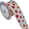 Nastro a pois per decorazioni e confezioni natalizie, da 60 mm x 10 metri Casa e cucina/Hobby creativi/Cucito/Tessuti MagiediNatale.it - Altamura, Commerciovirtuoso.it