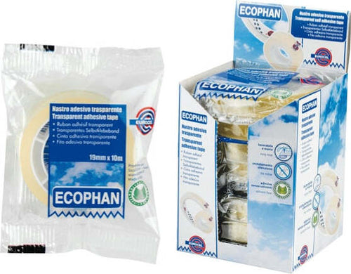 Nastro adesivo Ecophan - 19 mm x 10 mt - in caramella - trasparente - Eurocel [multipack] 24 pezzi Cancelleria e prodotti per ufficio/Archivio ufficio e accessori per scrivania/Nastri colle elastici e graffette/Adesivi e colle/Colle Eurocartuccia - Pavullo, Commerciovirtuoso.it