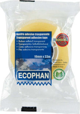 Nastro adesivo Ecophan - 19 mm x 33 mt - in caramella - trasparente - Eurocel [multipack] 8 pezzi Cancelleria e prodotti per ufficio/Archivio ufficio e accessori per scrivania/Nastri colle elastici e graffette/Adesivi e colle/Colle Eurocartuccia - Pavullo, Commerciovirtuoso.it