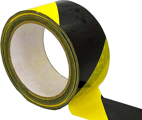 Nastro-Adesivo-Segnalatico-PPL-Nero-Giallo-50mm-X-50mt-Ledlux