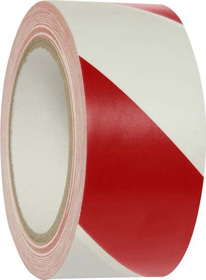 Nastro-Adesivo-Ultra-Resistente-Segnaletico-Cantiere-Bianco-Rosso-4,8cm-X-20mt