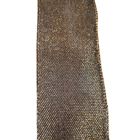 Nastro in tessuto Oro Anticato 63 mm x 4 mt per confezioni natalizie