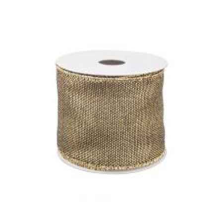 Nastro in tessuto Oro Anticato 63 mm x 4 mt per confezioni natalizie