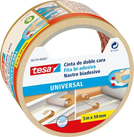 Nastro biadesivo - 5 mt x 50 mm - taglio facilitato - bianco -Tesa Fai da te/Ferramenta/Adesivi e sigillanti/Nastro adesivo/Nastro di montaggio Eurocartuccia - Pavullo, Commerciovirtuoso.it