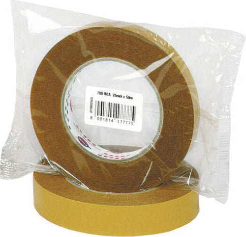 Nastro biadesivo 700RDA - 25 mm x 50 mt - in caramella - trasparente - Eurocel Fai da te/Pitture trattamenti per pareti e utensili/Strumenti e attrezzi per verniciatura/Materiali di preparazione/Nastro/Nastro per mascheratura Eurocartuccia - Pavullo, Commerciovirtuoso.it
