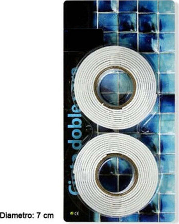 Nastro Biadesivo Nastri Diametro 7 Cm Confezione Da 2 Pezzi Bianco Casa, arredamento e bricolage > Bricolage e fai da te > Nastri Trade Shop italia - Napoli, Commerciovirtuoso.it