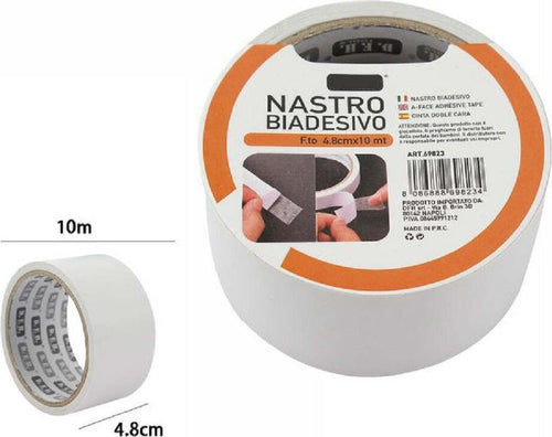 Nastro Biadesivo Rotolo Nastri Super Resistente 4.8 Cm X 10 Metri 69823 Casa, arredamento e bricolage > Bricolage e fai da te > Nastri Trade Shop italia - Napoli, Commerciovirtuoso.it