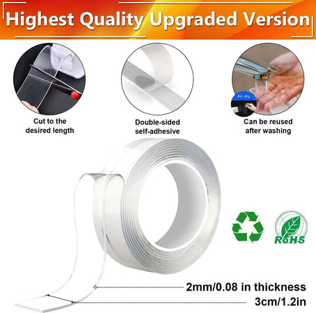 Nastro Biadesivo Trasparente Milleusi Adesivo Attacca Tutto 3cm X 5 Mt Acrilico Casa, arredamento e bricolage > Prodotti per Ufficio > Scatoli e Imballaggi Trade Shop italia - Napoli, Commerciovirtuoso.it