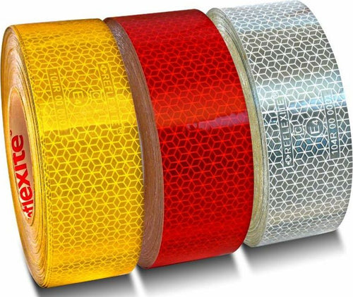 Nastro Adesivo Riflettente Bianco 50mm x 50m