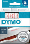 Nastro D1 458050 - 19 mm x 7 mt - rosso-bianco - Dymo Cancelleria e prodotti per ufficio/Elettronica per ufficio/Accessori/Accessori per etichettatrici Eurocartuccia - Pavullo, Commerciovirtuoso.it